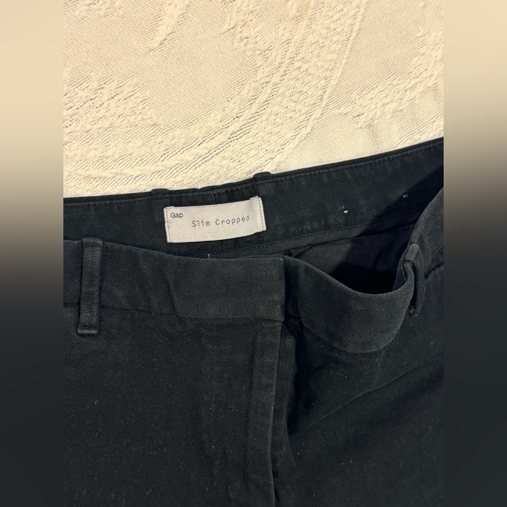 GAP Black Slim Cropped Trousers B12